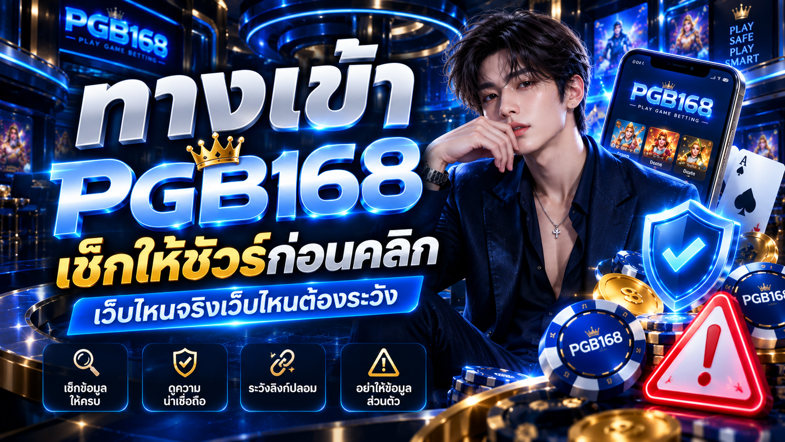 ทางเข้า PGB168 เช็กให้ชัวร์ก่อนคลิก เว็บไหนจริงเว็บไหนต้องระวัง